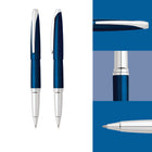 A.T. Cross - ATX Stylo à bille roulante, bleu-Peut être facilement transformé en stylo à bille ou stylo-feutre à pointe poreuse en remplaçant simplement la recharge par le type de pointe souhaité (recharges vendues séparément).