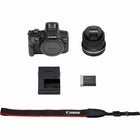 Canon - EOS R100 Caméra sans miroir avec objectif 18-45 mm-Assistant créatif et filtres créatifs