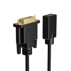 NXT Technologies - NX50637 0.5' HDMI/DVI-D Vidéo Adaptateur, Noir-DVI VERS HDMI (mâle vers femelle)
