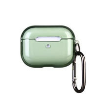 Generak Supply Étui Transparente Anti Choc pour AirPod Pro avec Fermeture et Mousqueton - Vert Jade-Protection globale