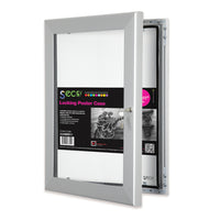 Seco - Porte-affiche verrouillable - 8,5" x 11" - argent-Cadre affiche