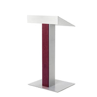 Urbann - Lutrin Y55 sans roulettes, aluminium et bois, acajou-Type de lutrin : Autoportant