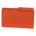 Hilroy - Chemises à onglet - format légal - 9 po x 14 7/8 po - orange - paquet de 100-Chemises à onglet colorées de format légal