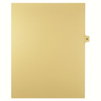 Markmaker - 25 tabs/PQT, 5 PQT/Boite, Intercalaires imprimes Legal, Chamois, 1/15th coupe| format lettre, sans trous, Numero 96-Intercalaires imprimes Legal