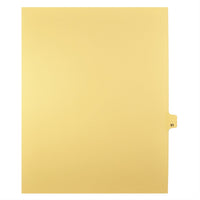 Markmaker - Intercalaires imprimes Legal, Chamois, 1/25th coupe, format lettre, sans trous, 25 tabs/PQT, 5 PQT/Boite, Numero 91-Intercalaires imprimes Legal
