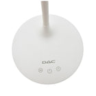 DAC® – Lampe de table à DEL, 15 po, blanc-Tête de 11,5 po et base avec diamètre de 6,75 po, hauteur de 15 po