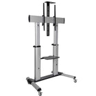 Tripp Lite - Support TV à roulettes pour écrans de 60 à 100 pouces, à hauteur réglable et à usage intensif-Matériau : Aluminium, acier