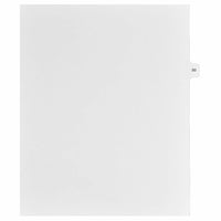 Mark Maker – Onglets séparateurs juridiques blancs, 1/15 onglets, format lettre, sans trous, numéro 50, 25/paquet-Onglets séparateurs blancs, 1/15 onglets