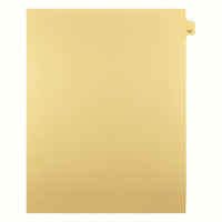 Markmaker - Intercalaires imprimes Legal, Chamois, 1/25th coupe, format lettre, sans trous, 25 tabs/PQT, 5 PQT/Boite, Numero 127-Intercalaires imprimes Legal