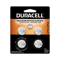 Duracell - 2025 Pile Bouton Lithium - paquet de 4-LE GOÛT AMER AIDE À DÉCOURAGER L'INGESTION - Les piles boutons au lithium Duracell sont les seules piles avec un revêtement amer non toxique qui aide à décourager l'ingestion