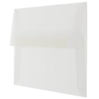 JAM Paper Enveloppes translucides A7, incolore, 250/paquet-Intérieur vierge où écrire un mot personnalisé