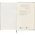 Moleskine - Smart Notebook à couverture rigide - Grand - Ligné - 5 po x 8,25 po - Noir-Avis « En cas de perte » imprimé sur la page de garde