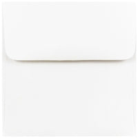 JAM Paper Enveloppes carrées standard avec fermeture gommée, 4 1/2 x 4 1/2 po, blanc, 1000/pqt-Blanc