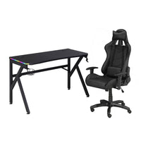 Brassex - Kit de Jeu Okla - Noir-Eclairage LED à plusieurs niveaux avec commande tactile