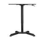 Poste de travail assis-debout de 23,5 L po deTygerClaw - Noir-Levier à pression pour des réglages faciles