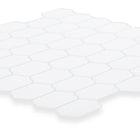 CTG – Carreaux muraux à motif ovale, blanc, 6 pièces-Carreaux de qualité supérieure: les carreaux de dosseret mural à peler et coller sont faits de plastique PVC de haute qualité, durable et écologique, résistant à l'eau et à la moisissure qui ne jaunit jamais avec le temps