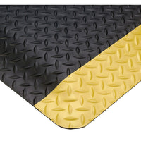 Wearwell – Tapis Diamond-Plate Select nº 495, 3 pi x 75 pi, 15/16 po, noir/jaune-CONFORT ET STYLE INDUSTRIEL ABORDABLE !