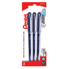 Pentel - Roller encre gel EnerGel - 0,7 mm - noir - paquet de 3-Conçu pour incorporer les meilleures qualités d’encre liquide