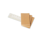Moleskine – Cahier journal, page blanche, avec poche, couverture souple brun kraft, 3,5 po x 5,5 po-Les 16 dernières pages sont détachables