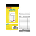 Staples Livrets de ventes bilingue, SDC30B, duplicatas, autocopiants, 3 po-Comprend de l'espace pour le nom et l'adresse du détaillant, la description du produit et le montant de la vente