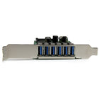 StarTech ® Carte USB 3.0 PCI Express à 7 ports, conception à profil standard et profil bas-Conception à double profil unique convenant aux ordinateurs standards et à faible encombrement
