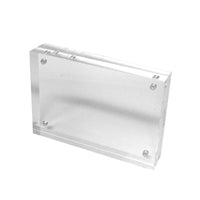 Futech CTS0199 - Support magnétique pour enseigne de comptoir, 5,9 "x 3,9", transparent, acrylique, 6 / paquet-Porte-enseigne magnétique de comptoir
