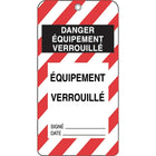 Honeywell - Étiquettes De Verrouillage, Plastique, 3po La X 5-3/4po H, Français, paquet de 50-Hauteur 5-3/4po