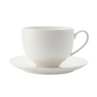Maxwell & Williams Tasse et soucoupe, Diamond rond, Lot de 4-Vaisselle