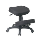 Siège à appui-genoux ergonomique Work Smart avec mousse mémoire et base à 5 branches, noir-Siège et appui-genoux rembourrés de mousse mémoire