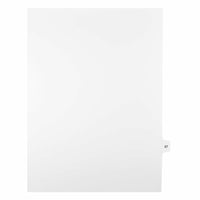 Mark Maker – Onglets séparateurs juridiques blancs, 1/15 onglets, format lettre, sans trous, numéro 57, 25/paquet-Onglets séparateurs blancs, 1/15 onglets