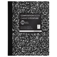 Merangue - Carnet d'écriture - 9-3/4 x 7-1/2 po - 200 Pages - Noir - Paquet de 6-Carnet d'écriture conçu pour les notes de laboratoire, la prise de notes et autres besoins d'écriture