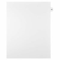 Mark Maker – Onglets séparateurs juridiques blancs, 1/15 onglets, format lettre, sans trous, numéro 167, 25/paquet-Onglets séparateurs blancs, 1/15 onglets