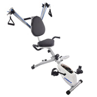 Vélo d'exercice et système de musculation de Stamina-Le système de musculation augmente la résistance du haut et du bas du corps grâce à des cordes élastiques
