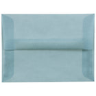 JAM Paper Enveloppes translucides A6, bleu océan, 50/pqt-Enveloppes en papier translucide bleu océan