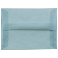 JAM Paper Enveloppes translucides A6, bleu océan, 50/pqt-Enveloppes en papier translucide bleu océan