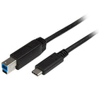 StarTech ® Câble USB-C à USB-B, M/M, 6 pi (USB315CB2M)-Connexions simples à travers un connecteur réversible USB Type-C, qui se branche sur votre appareil avec l’un ou l’autre des côtés vers le haut