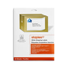 Staples - Étiquettes d'expédition blanches pour imprimantes jet d'encre/laser, 8-1/2 po x 11 po, paq./25-Créez des étiquettes personnalisées   