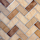 CTG Brands Herringbone Wall Tile, 10" x 10", Brown Stone, 6 Pack-Dimension parfaite : chaque feuillet de dosseret mesure 25,4cm L x 25,4cm H (10" L x 10" H) (environ 0,39 mètres carrés/4,17 pieds carrés par carton)