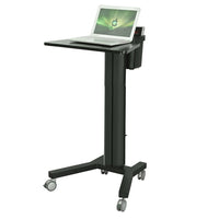 TygerClaw – Chariot mobile pour PC, 25,6 x 19,7 x 42,1 (po), noir-Chariot mobile pour PC avec rotation de 360 degrés