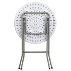 Flash Furniture – Table pliante de 24 po, granite blanc (DADYCZ80R1SM)-Places assises jusqu'à 2 adultes