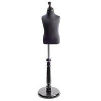 Forme de chemise pour enfant, bloc de cou, base haute, jersey noir, ajustable (154030)-Ces formes de chemises permettent d'épingler facilement les vêtements pour un affichage super facile