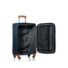 Champs - Ensemble de valises, collection Classique, 3 pièces, souples, bleu marine (C5010-Navy)-Fonction extensible sur les valises de 24 po et 28 po
