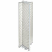 Azar Displays – Présentoir rotatif à panneaux perforés, 13,5 x 60 po, blanc (700460-WHT)-En acrylique blanc