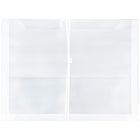 JAM Paper – Enveloppes plastique, exp. 2,63, fermeture élastique, livret, 9¾ x 13 po, poly transparent, paquet de 10-Transparent