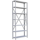 Metalware – Étagère enclenchable RK337, 7 tablettes, 36 x 24 x 88 (po), gris pâle-Système de tablettes ajustables offrant un espace de rangement solide, mais économique qui convient à vos besoins