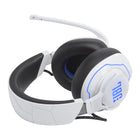 JBL - Quantum 910P Casque de jeu console supra-auriculaire sans fil pour Playstation - Blanc/Bleu-2 heures de temps de charge