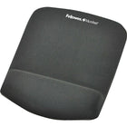 Fellowes - Tapis de souris repose-poignets Plush Touch - graphite-Nouvelle technologie innovatrice FoamFusion qui fournit une douceur et un confort supérieurs pour aider à soulager la tension au poignet