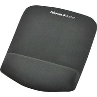 Fellowes - Tapis de souris repose-poignets Plush Touch - graphite-Nouvelle technologie innovatrice FoamFusion qui fournit une douceur et un confort supérieurs pour aider à soulager la tension au poignet