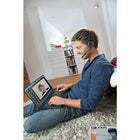 Sennheiser - Micro-casque stéréo USB PC8, VoIP binaural avec connecteur USB-USB Prêt à l'emploi - Il vous suffit de raccorder votre casque au port USB de votre PC (ou Mac) et vous pouvez commencer à téléphoner via l'Internet