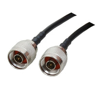 Turmode – Câble pour antenne de réseau sans fil WF6002 de 6 pi, 3,5 x 0,4 x 3,5 po, noir-Câble LMR100 de 6 pi N mâle vers N mâle